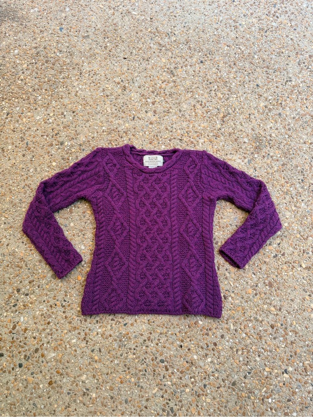 Aran Woman’s Cableknit Sweater Size S